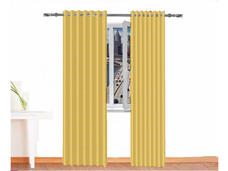 Cortina opaca BASTET amarillo nápoles ignífuga absorción acústica