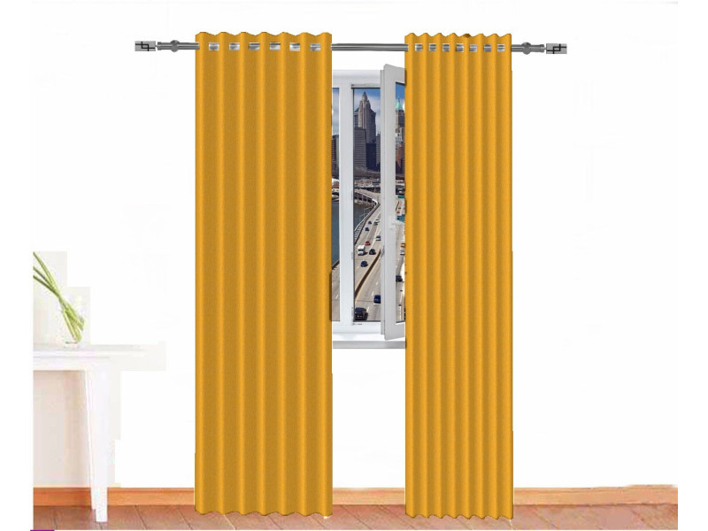 Cortina opaca BASTET navajo oro ignífuga absorción acústica