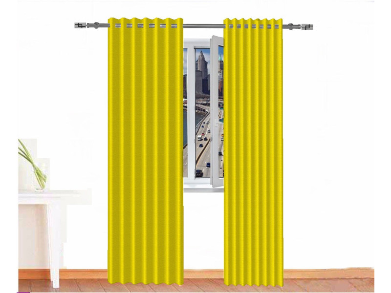 Cortina opaca BASTET amarillo verdoso ignífuga absorción acústica
