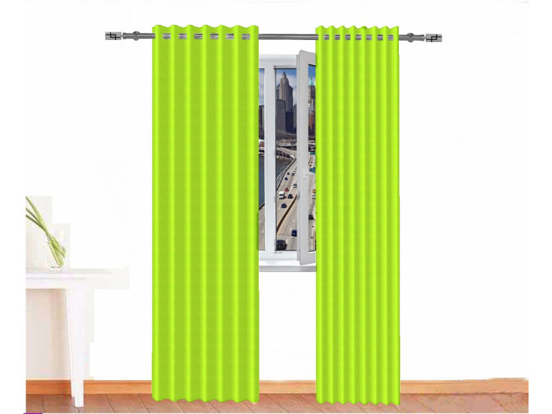 Cortina opaca BASTET verde claro ignífuga absorción acústica