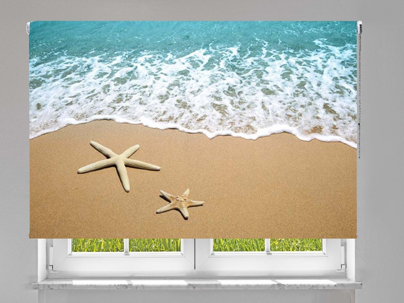 Estor enrollable FOTOGRAFIA playa estrella de mar