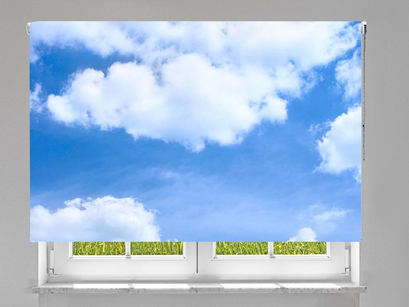 Estor enrollable FOTOGRAFIA cielo nubes