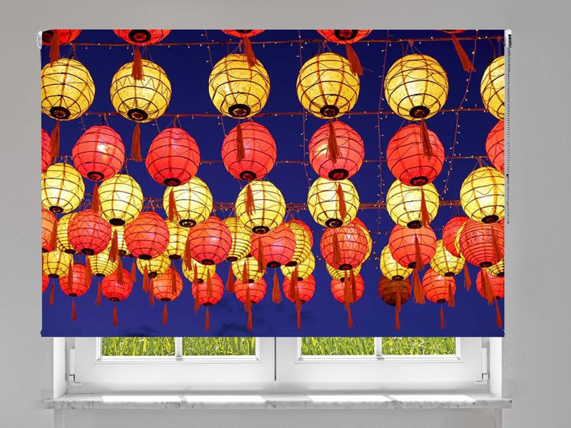 Estor enrollable FOTOGRAFIA lámparas chinas