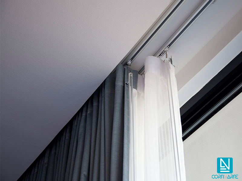 Cortina visillo ISIS lino natural blanco óptico