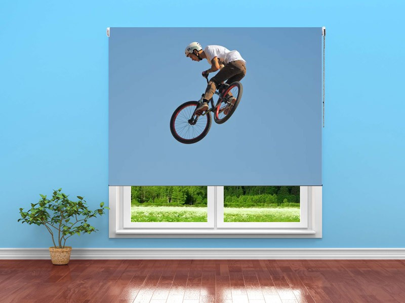 Estor enrollable JUVENIL bicycle jumping