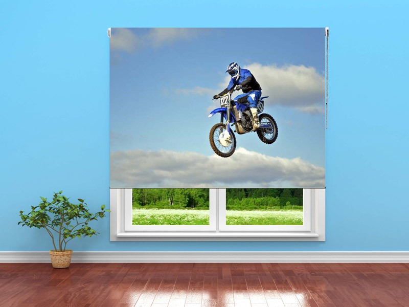 Estor enrollable JUVENIL motocross