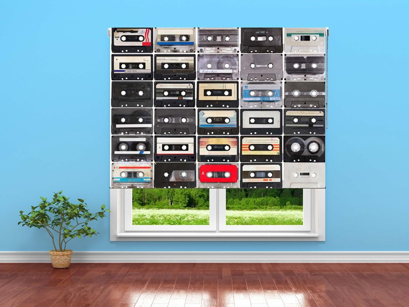 Estor enrollable JUVENIL vintage cassette