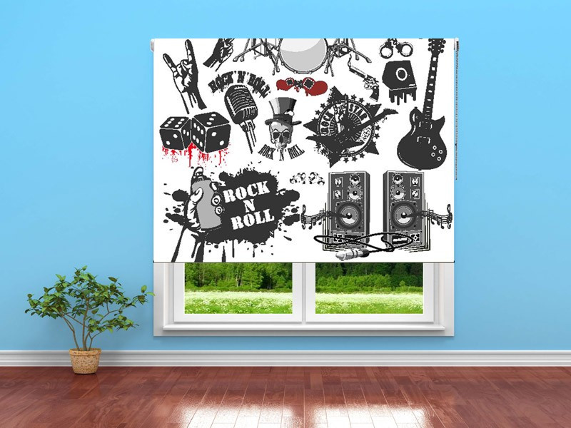 Estor enrollable JUVENIL rock and roll