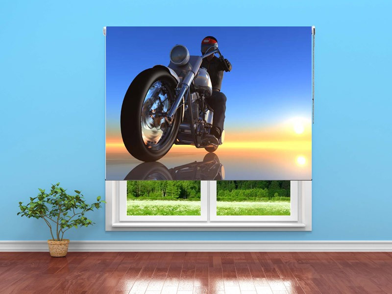 Estor enrollable JUVENIL moto and sunset