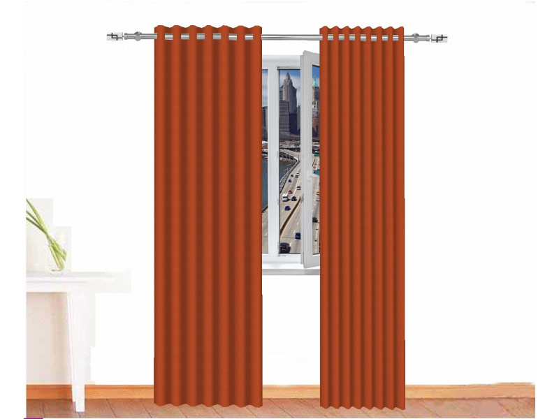 Cortina opaca SOBEK COLORS resina acrílica color naranja caqui