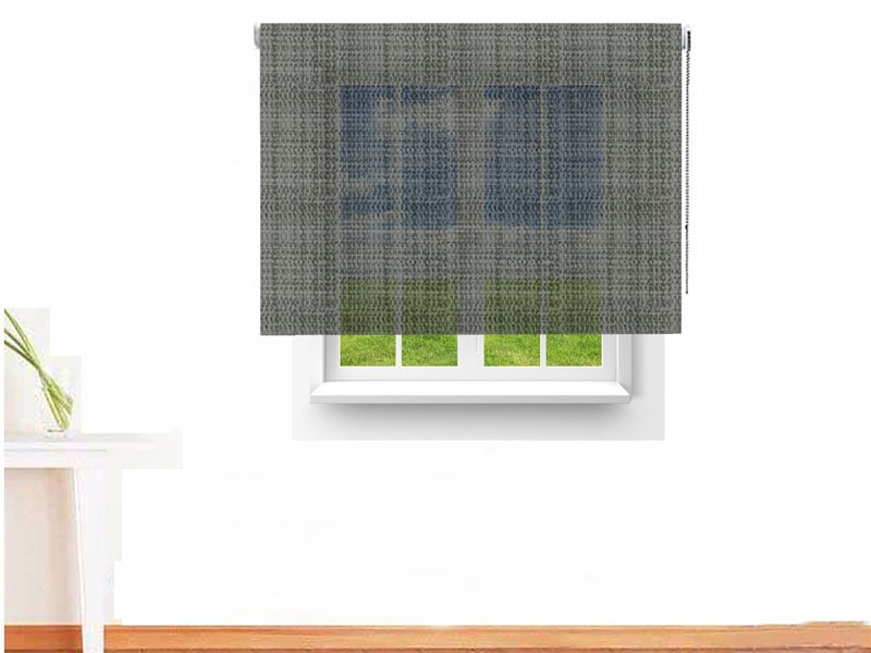 Estor enrollable Screen BICOLOR ignífugo plata perla