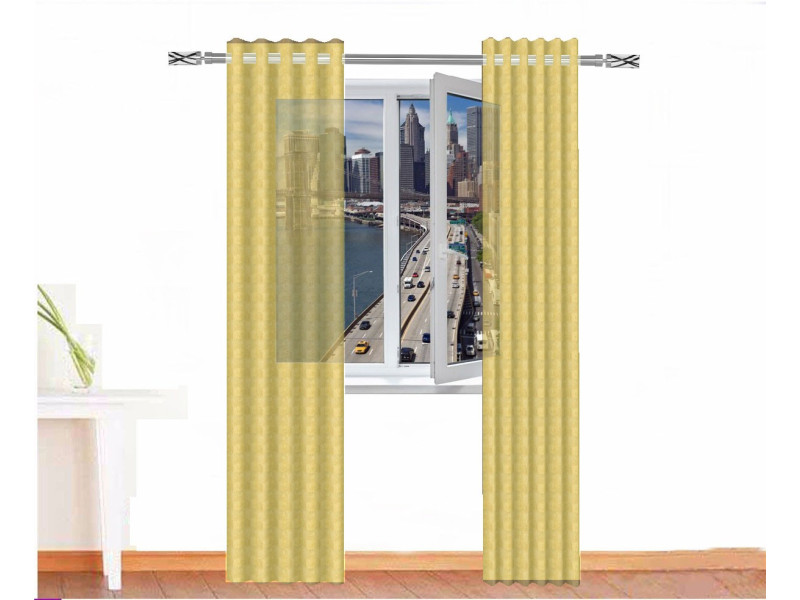 Cortina visillo lino OSIRIS color beige