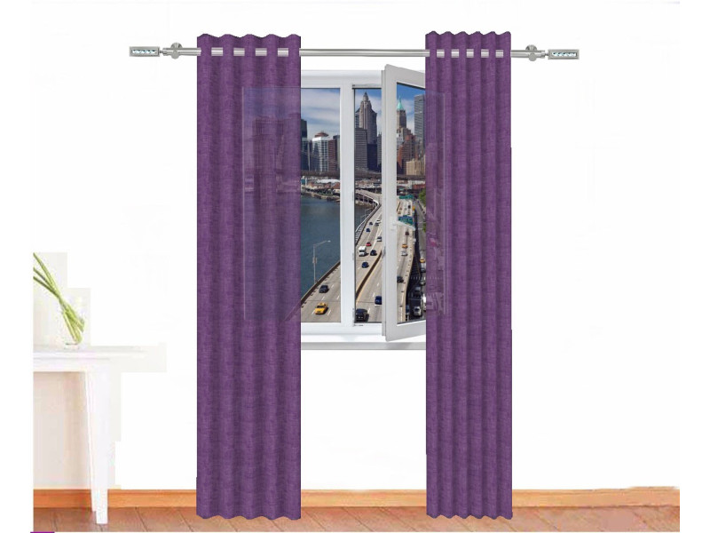 Cortina visillo lino OSIRIS ulta violet