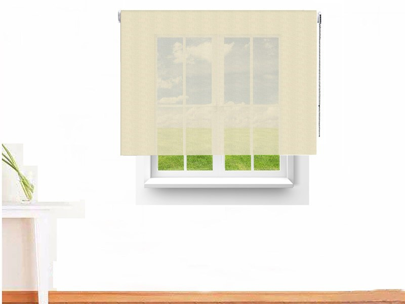Estor enrollable Screen 3500 ignífugo color blanco gris perla