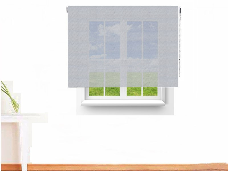	Estor enrollable Screen 3500 ignífugo color gris plata gris oscuro