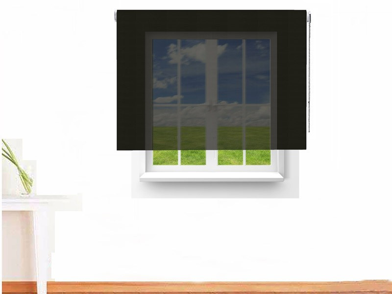 	Estor enrollable Screen 3500 ignífugo color negro plata