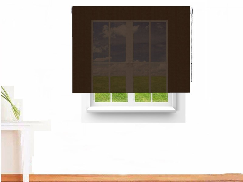Estor enrollable Screen 3500 ignífugo color negro oro