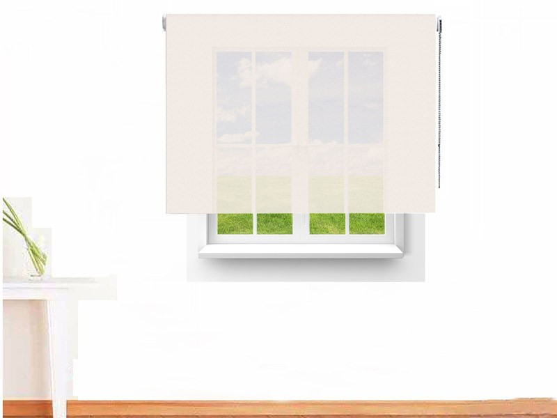 Estor enrollable Screen 6000 ignífugo color blanco lino