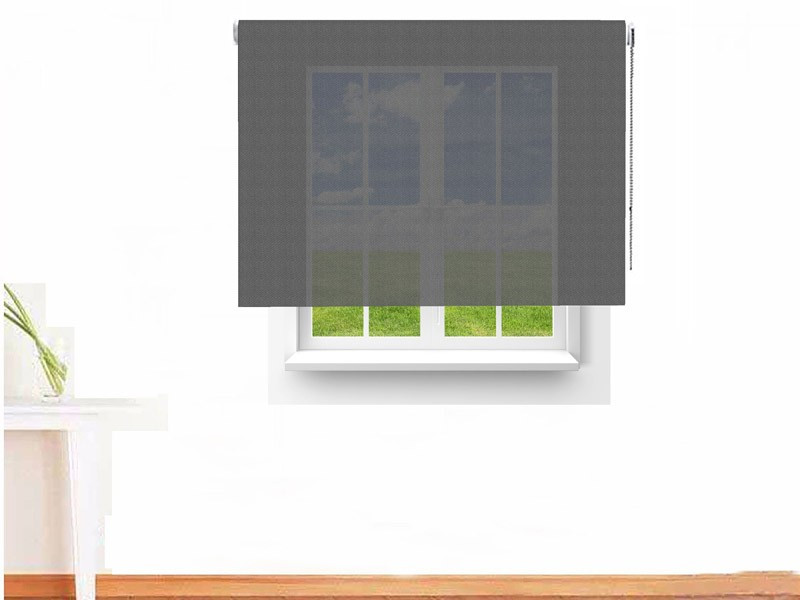 Estor enrollable Screen 6000 ignífugo color gris oscuro