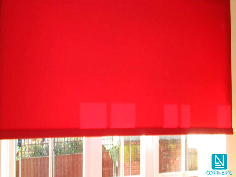 Estor enrollable traslúcido AFRODITA rojo