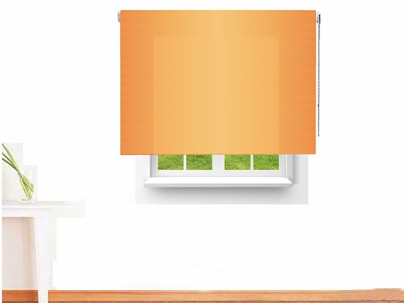 Estor enrollable traslúcido AFRODITA color naranja
