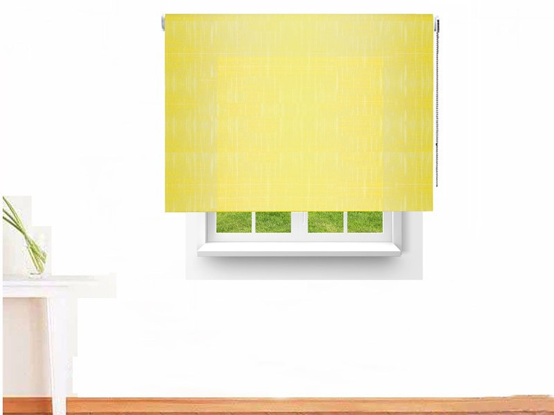 Estor enrollable traslúcido SHANTUNG color amarillo