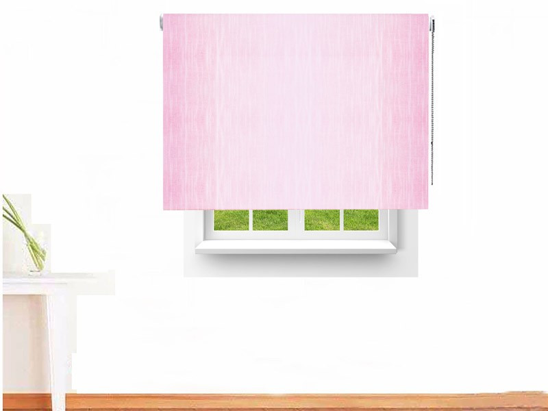 Estor enrollable traslúcido SHANTUNG color rosa pálido