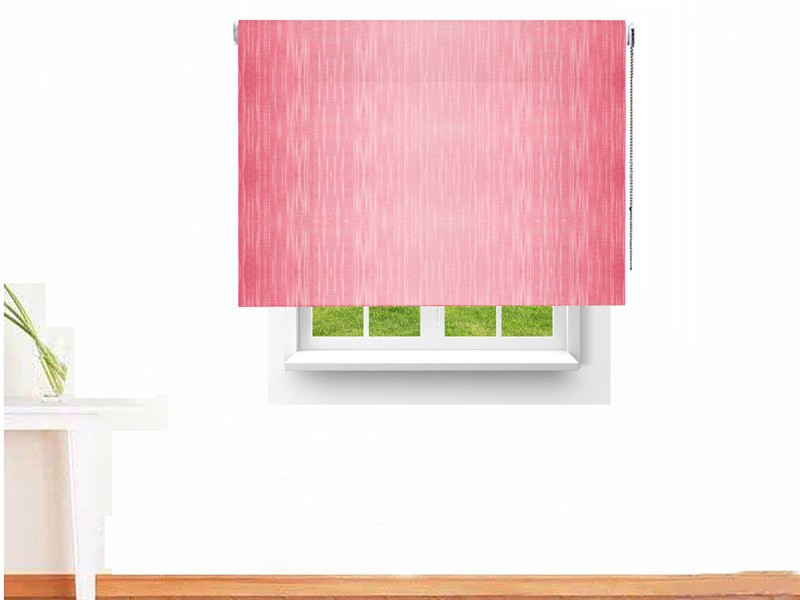 Estor enrollable traslúcido SHANTUNG color rosa pastel