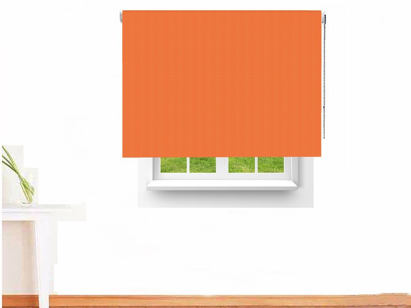 Estor enrollable opaco ARTEMISA color naranja
