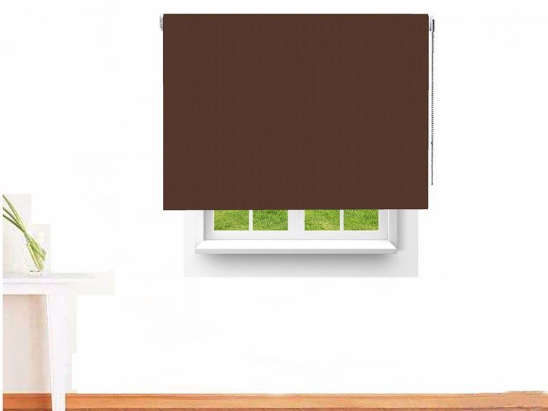 Estor enrollable opaco ARTEMISA color chocolate