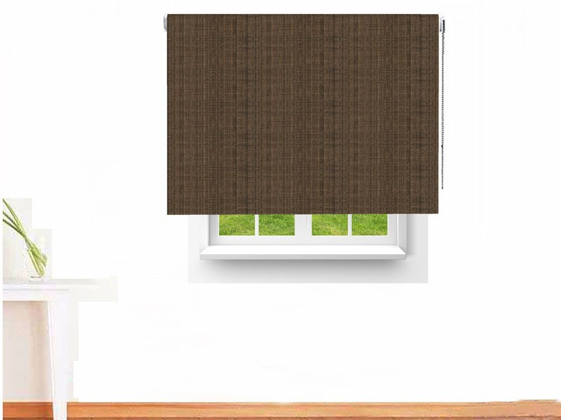 Estor enrollable opaco SATURNO color canela