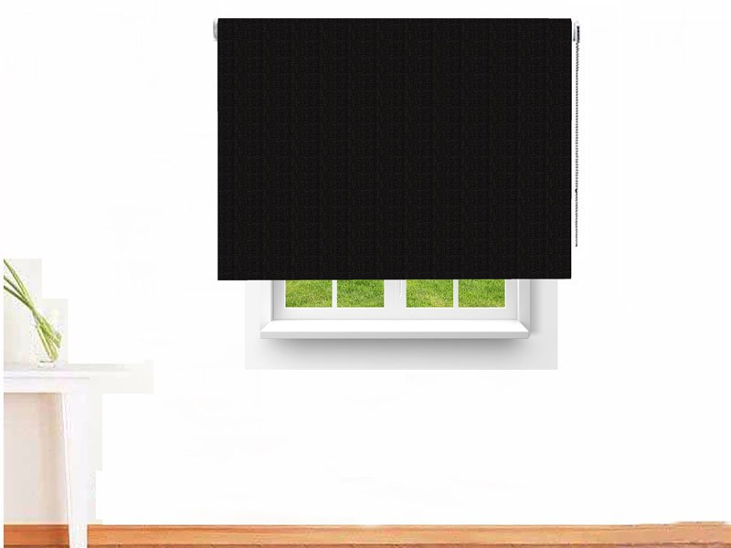 Estor enrollable opaco SATURNO color negro