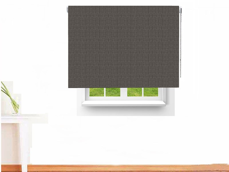 Estor enrollable opaco SATURNO color gris acorazado