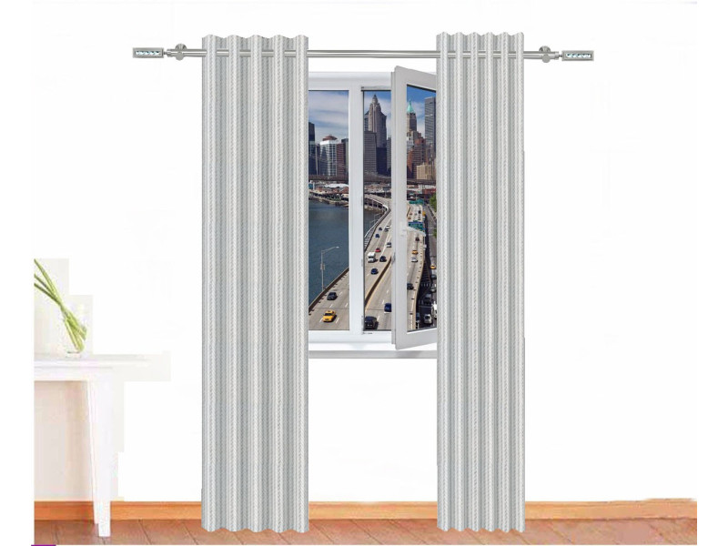 Cortina decorativa POSEIDON Color Blanco Gris