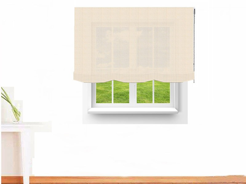 Estor paqueto decorativo AMON color blanco hueso