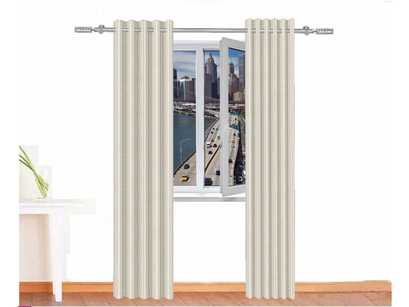 Cortina decorativa POSEIDON Color Blanco Caqui