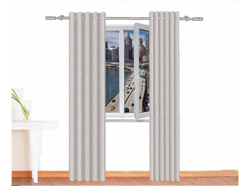 Cortina decorativa POSEIDON Color Blanco Caqui