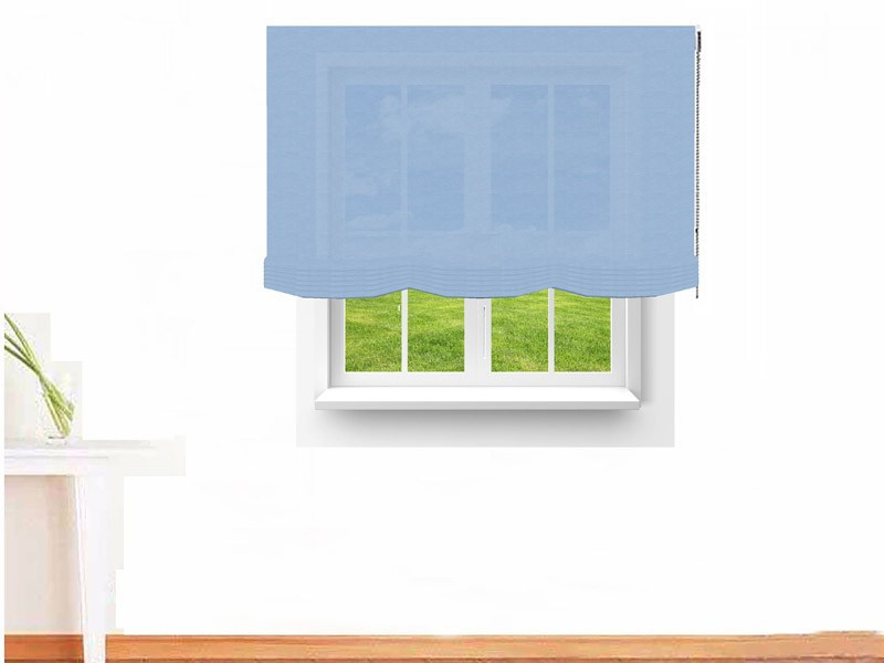 Estor paqueto decorativo AMON color azul claro