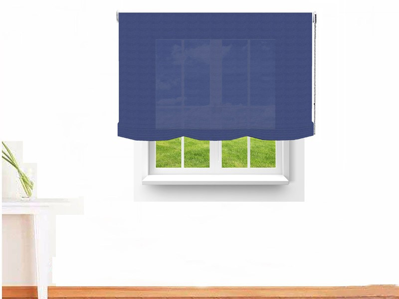 Estor paqueto decorativo AMON color azul zafiro