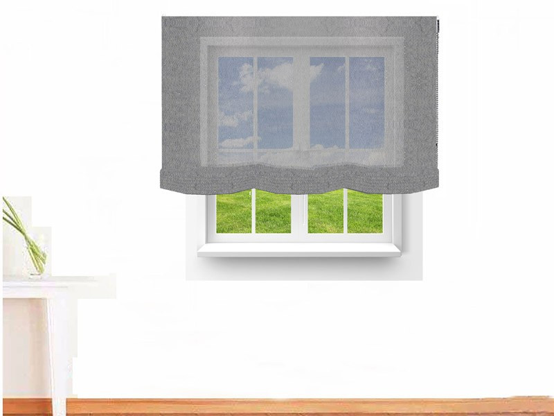 Estor paqueto visillo ANUBIS color gris acorazado