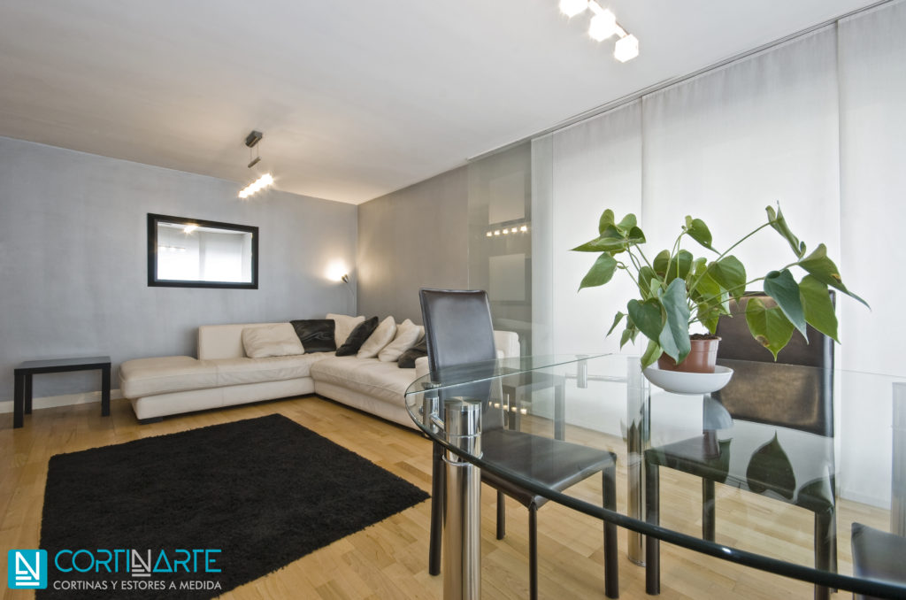tipos de cortinas panel japones
