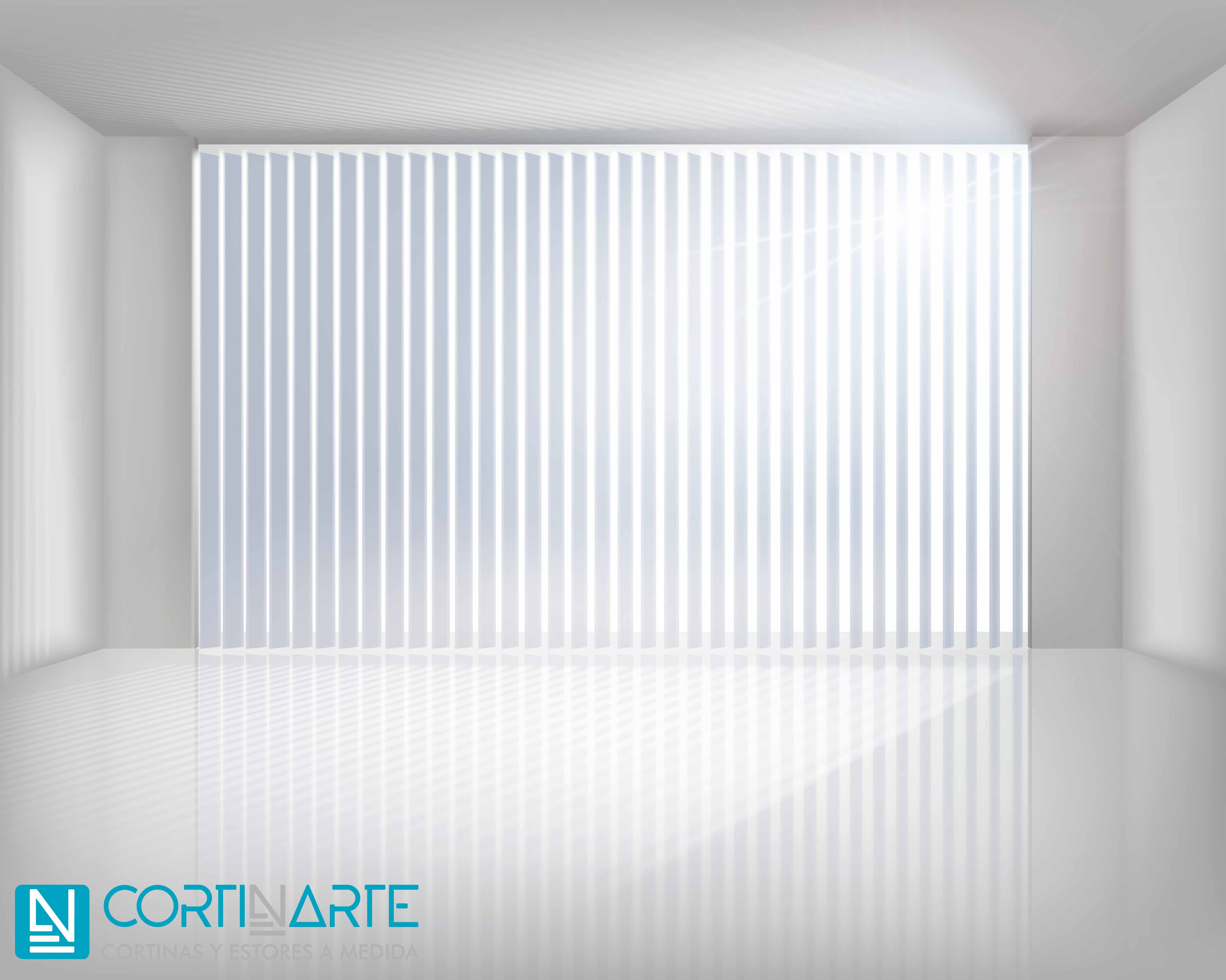 CORTINAS DE LAMAS VERTICALES TRASLÚCIDAS AFRODITA