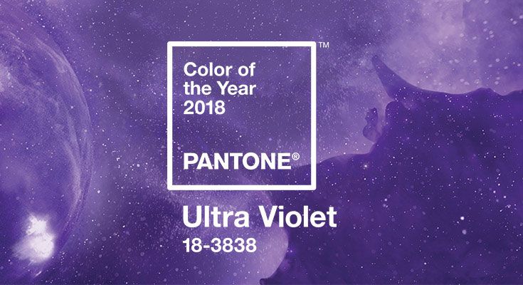 Color decoración 2018 Ultra violet