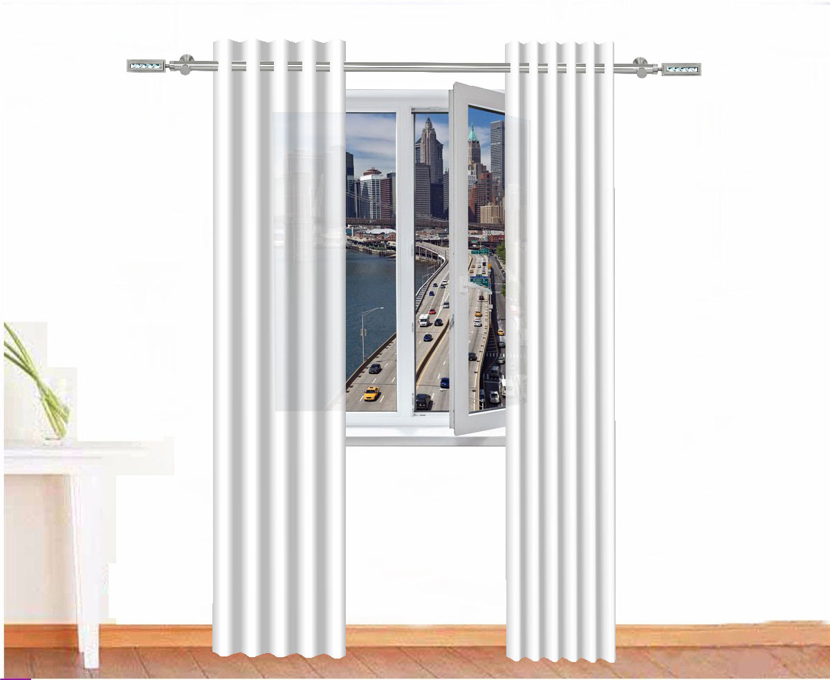 CORTINA DECORATIVA IMHOTEP COLOR BLANCO 