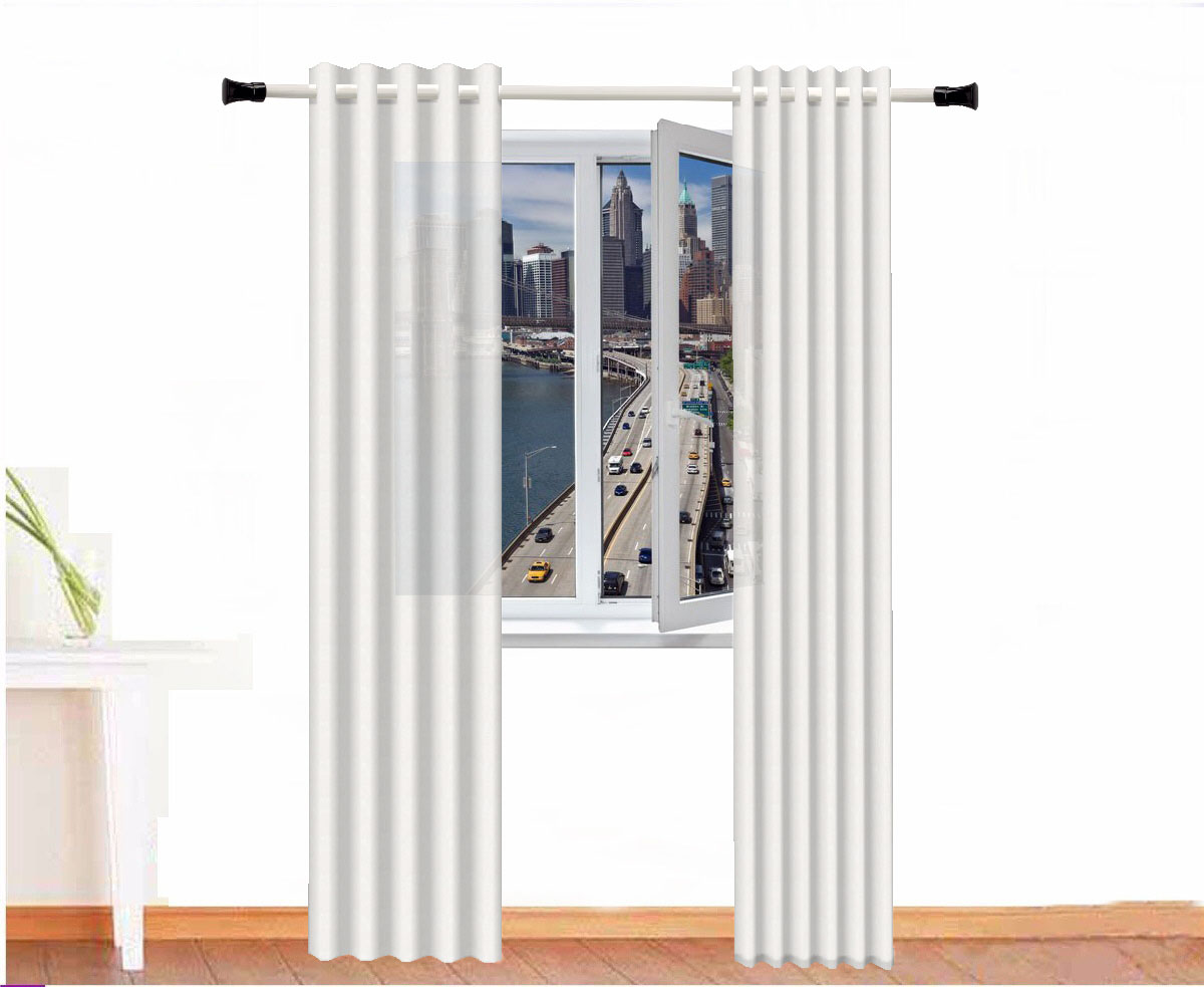 CORTINA DECORATIVA IMHOTEP COLOR BLANCO ROTO