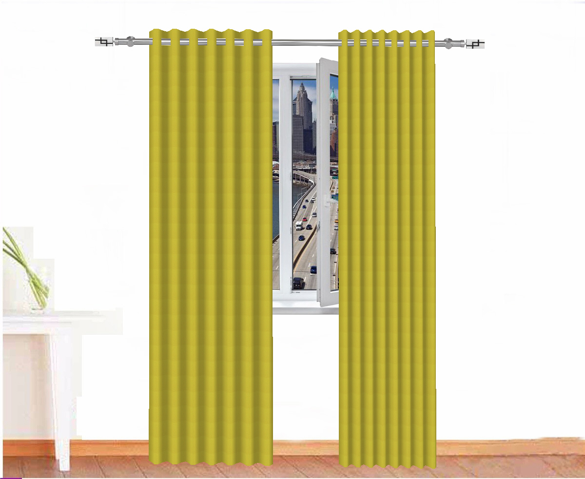 CORTINA OPACA HELIOS IGNÍFUGO COLOR DORADO CORTINARTE