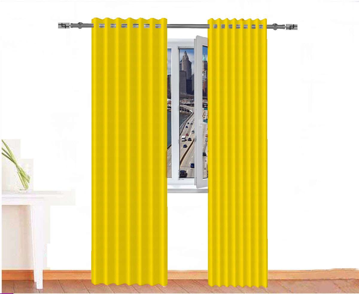 CORTINA OPACA SOBEK IGNÍFUGA COLOR AMARILLO HUEVO