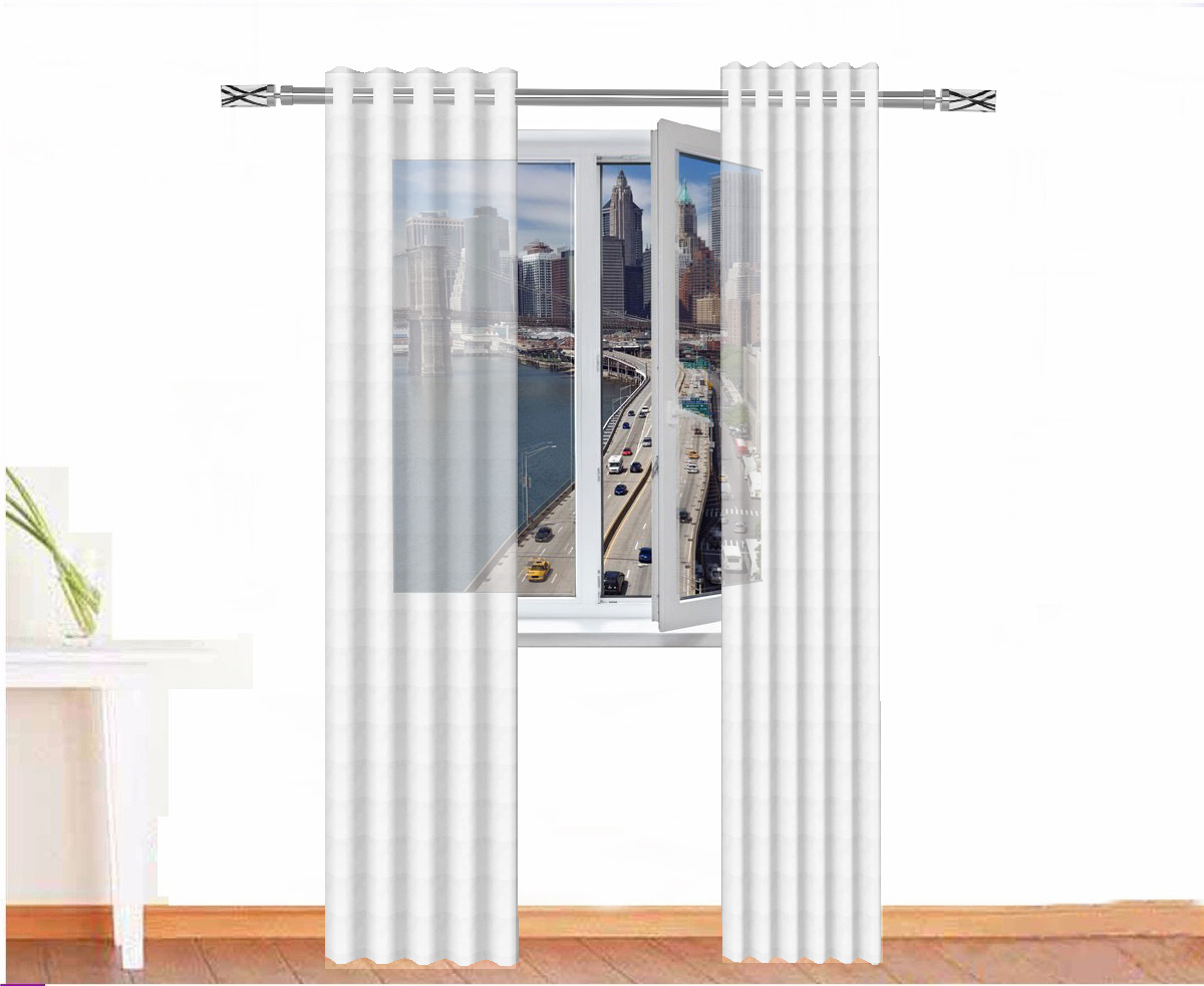 CORTINA VISILLO ANUBIS LINO COLOR BLANCO CORTINARTE