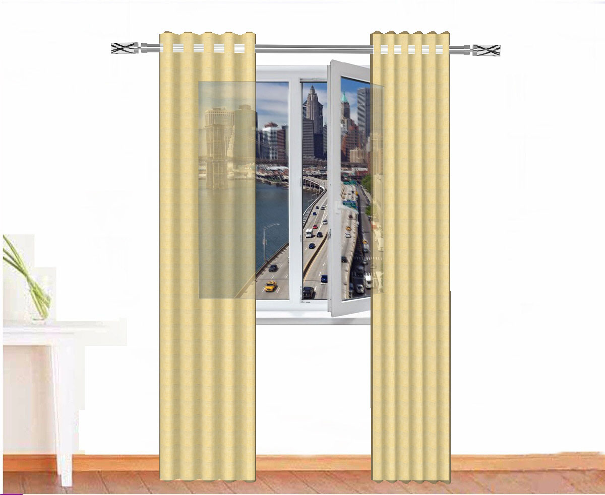 CORTINA VISILLO ISIS LINO BEIGE