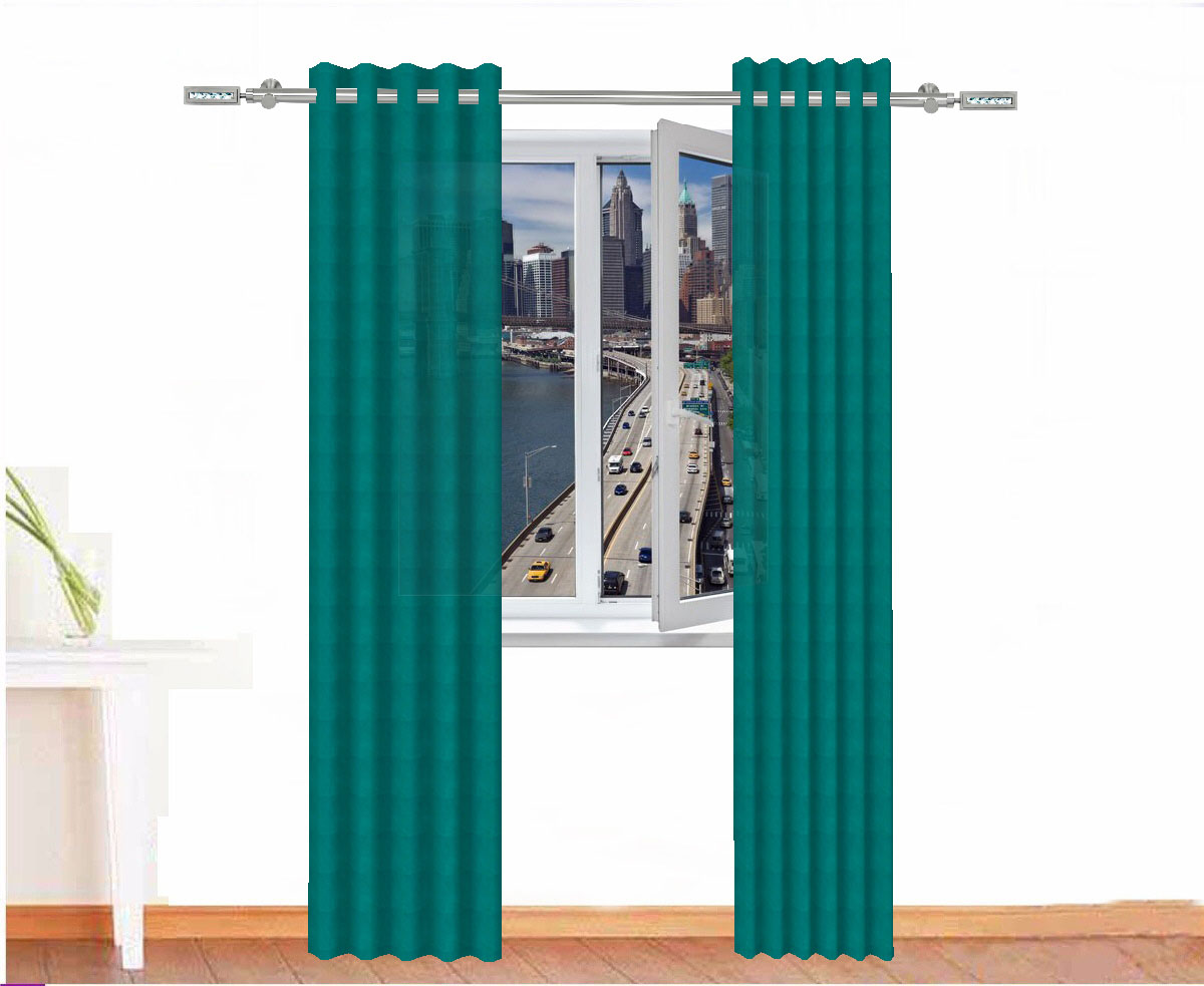 CORTINA DECORATIVA SEJMET COLOR AZUL CERCETA